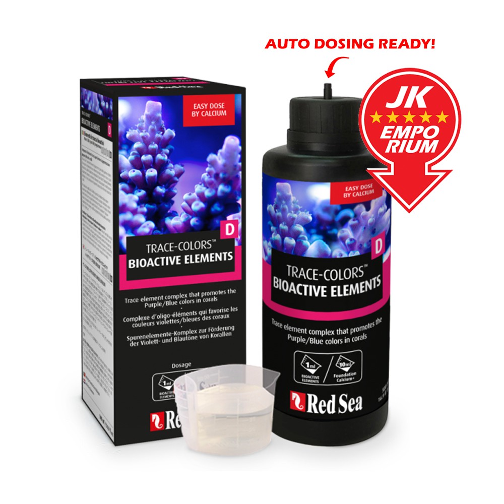 500ml Red Sea TraceColors D Bioactive Elements Supplement Coral Colors