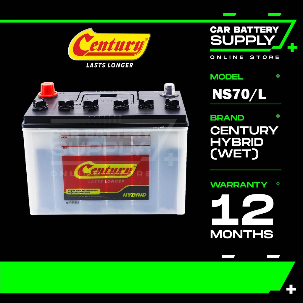 Ns70 Ns70l Century Hybrid Wet Car Battery Bateri Kereta Toyota