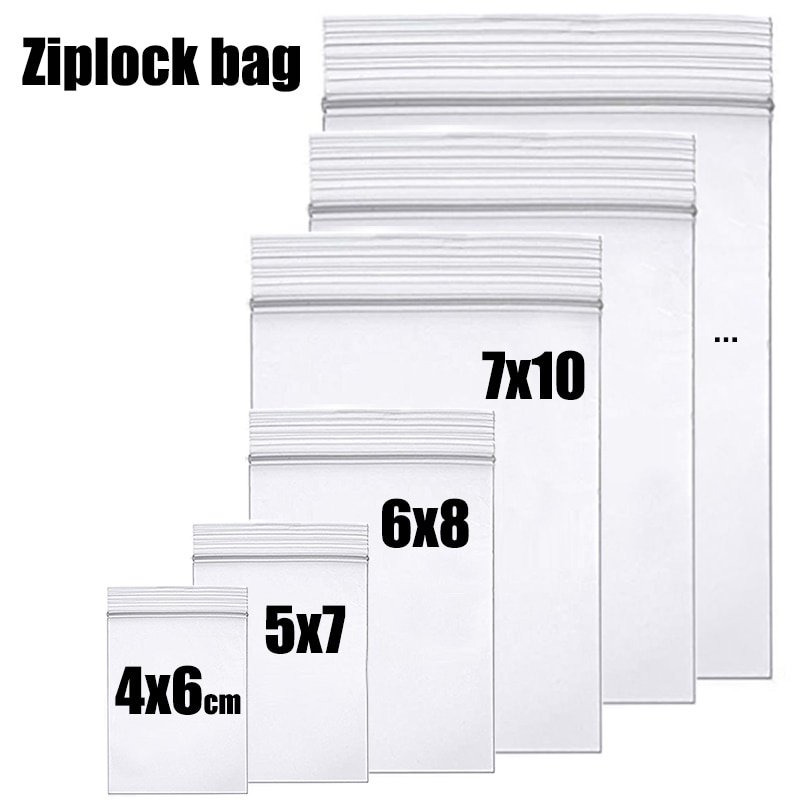 Ready Stock Zip Bag [ 100pcs per packet ] - Zip Lock Zipper Plastic ...