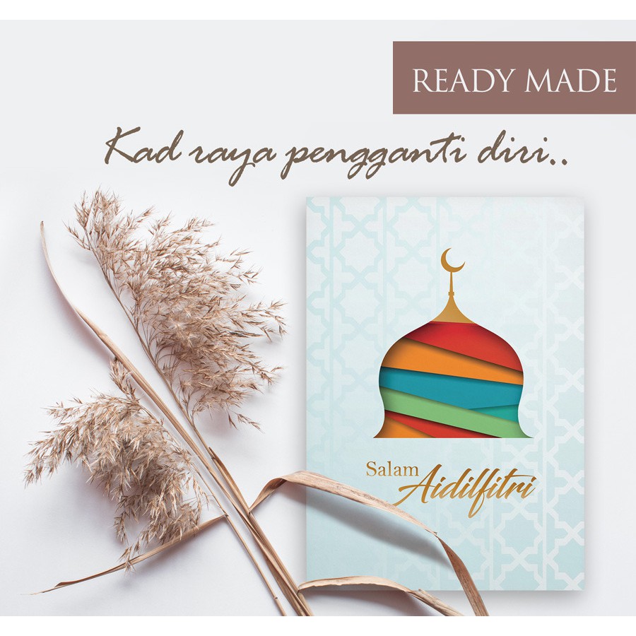 Kad Raya Ready Made Luxury Selamat Hari Raya Aidilfitri Eid Mubarak ...