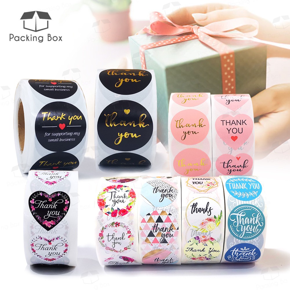500pcs Thank You Sticker Seal Label Sticker Terima Kasih (READY STOCK ...