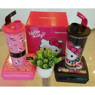 Tupperware Hello Kitty Lunch Set torta / sub & tumbler NEW 2pieces