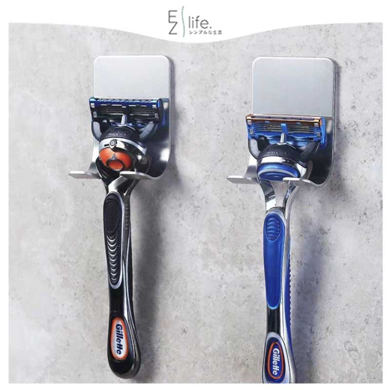 EzLife Self-adhesive Hook Stainless Steel Razor Blade Bathroom Use ...