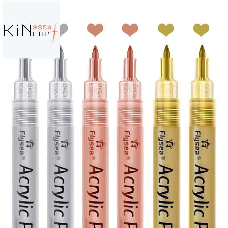 Acrylic Paint Pens Gold,Sier and Rose Gold Paint Pens Shopee Malaysia