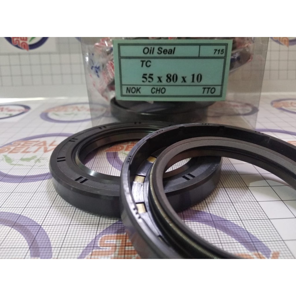 Shaft Oil Seal TC34x55x10 Rubber Covered Double Lip w