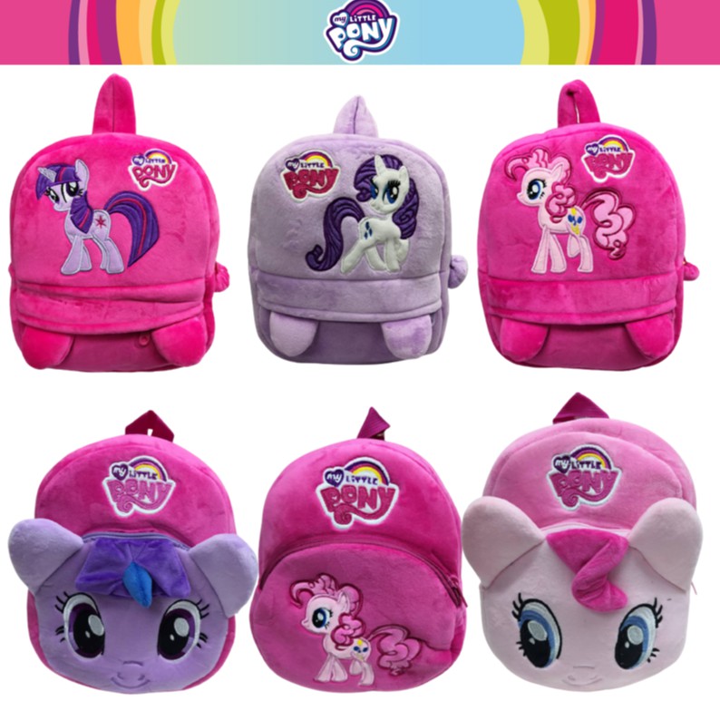 Bag Pony Cartoon Soft Plush Bag Toy Doll Bag Budak Sekolah Beg