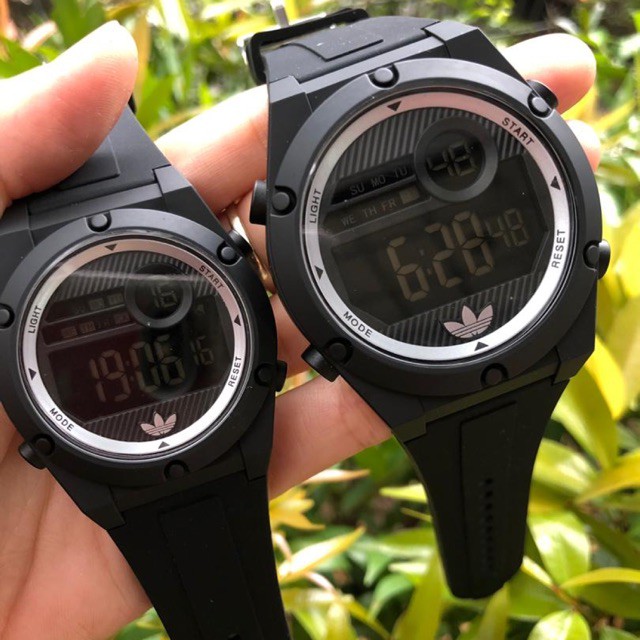 rolex watch Adidas jam couple design baru Free box Adidas Shopee