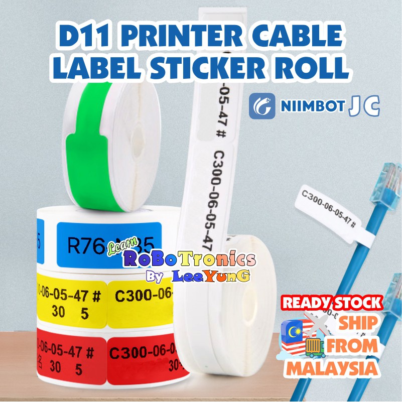 NIIMBOT D11 D110 D101 Thermal Printer Refill Colour Sticker Paper ...