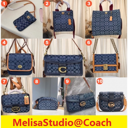 Coach chambray belt discount bag