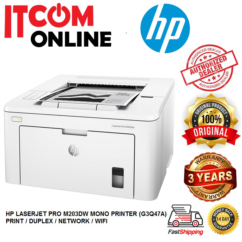HP LASERJET PRO M203DW SFP MONO PRINTER (G3Q47A) P/D/N/W Shopee Malaysia
