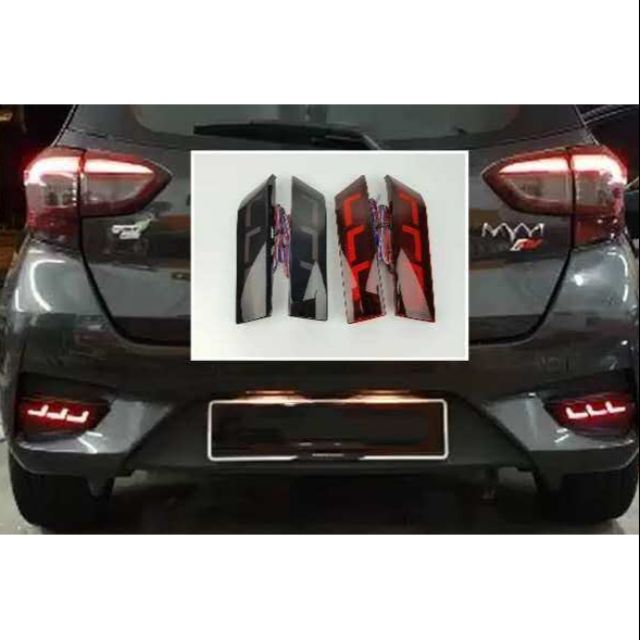Perodua Myvi 2018 Rear Bumper reflector LED Light Bar Turn running ...