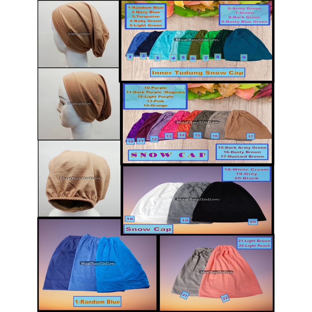 MBS Innerwear Anak Tudung Snow Cap Set A (Multiple Colors) | Shopee ...