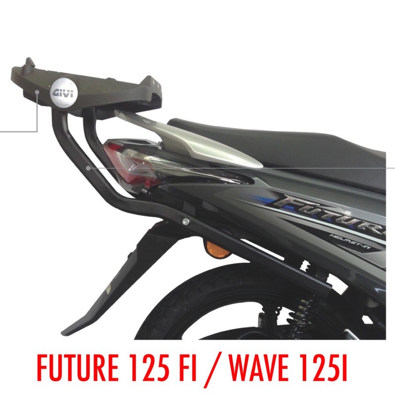 Original Givi Heavy Duty Rack Honda Future Fi Wave I Wave I Monorack J Box Carrier