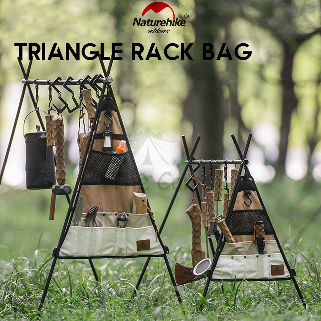 Naturehike Triangle Rack Side Bag Hanging Storage Camping Picnic Tripod Outdoor Cutlery