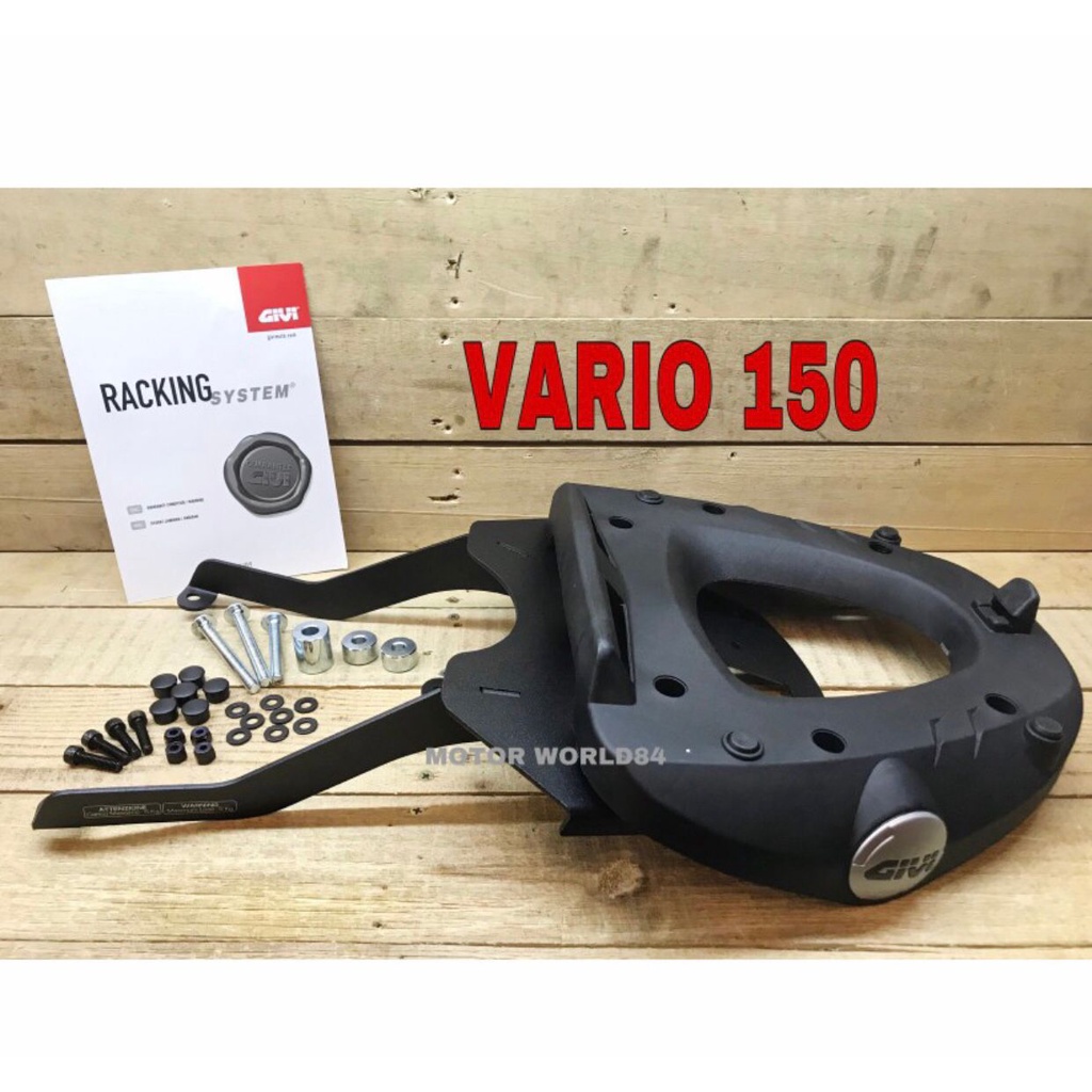 GIVI VARIO 125 / 150 Rack SRV Special Monorack Heavyduty SRV Combo Set ...