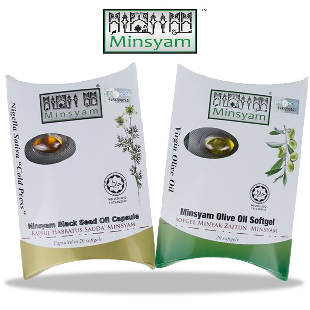 Minsyam Black Seed Oil Capsule / Olive Oil Capsule ( 20 Softgels