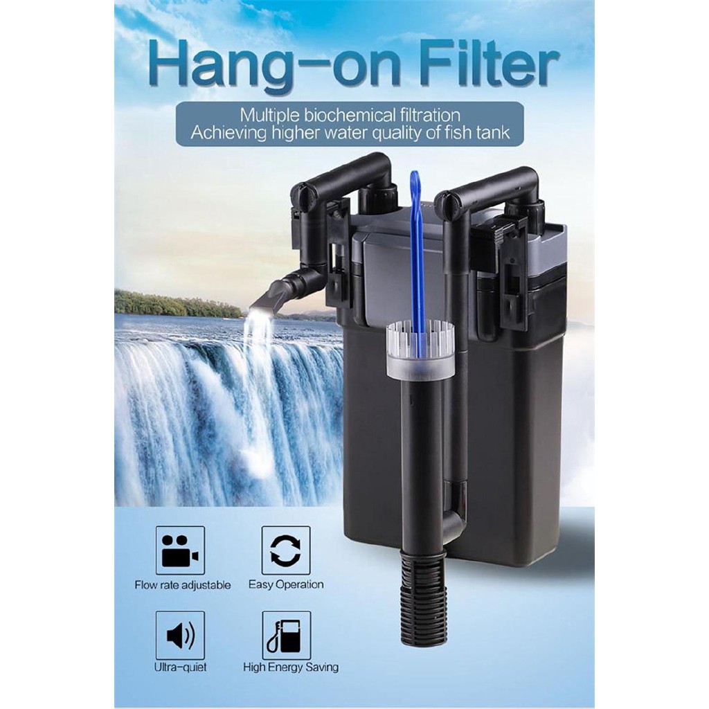 Hang On Filter AquaOne Aquarium HBL-801 I Außenfilter Für Aquarien Bis 100 Liter I Hochwertiger Sunsun Teichfilter Ersatzteile