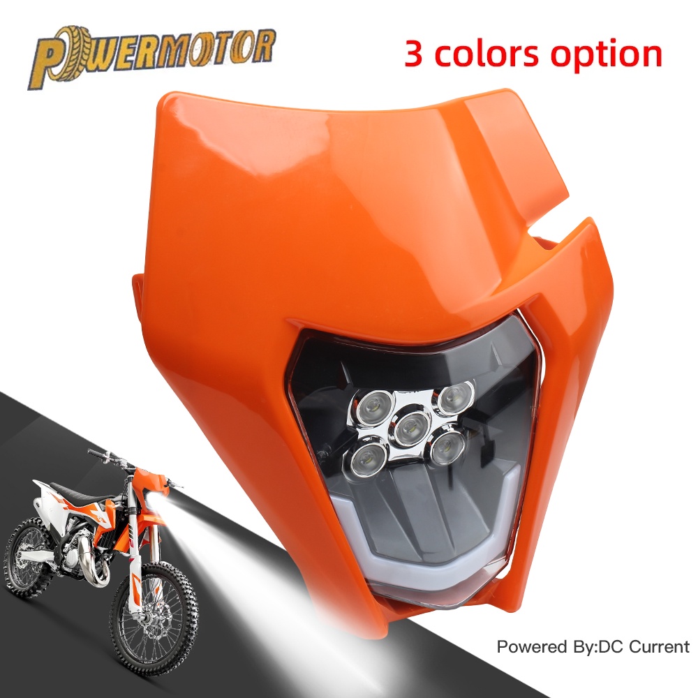 Motorcycle LED Headlight Headlamp Head Light Supermoto Fairing For