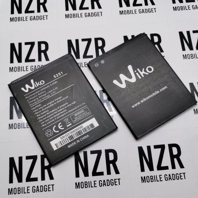 2 Batterie Wiko 3921 Da 2500mAh Per Robby 2 E Lenny 5 - Accumulatore Al Litio Con Clip Interno, Nero - Foto 2