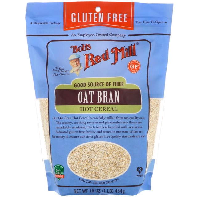 [READY STOCK] Bob’s Red Mill, Oat Bran Hot Cereal, Gluten Free, 16oz ...