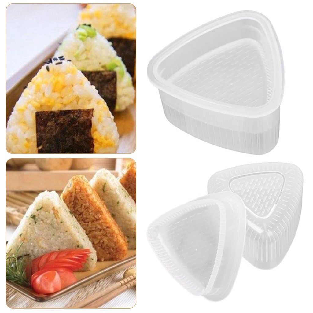 4PCS/Set DIY Sushi Mold Onigiri Rice Ball Food Press Triangular Sushi Maker  Mold Sushi Kit Japanese Kitchen Bento Accessories