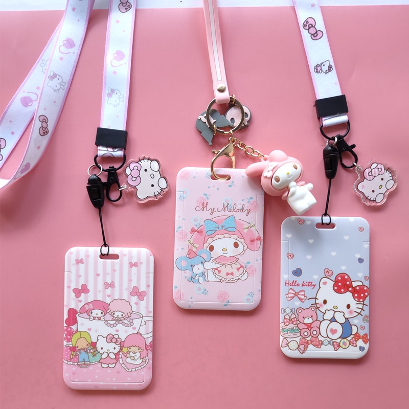 【Ready Stock】Hello Kitty Melody Sanrio Cartoon Cute ID Card Holder ...