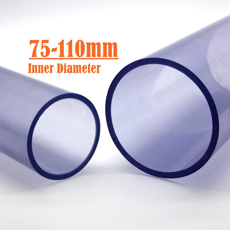 Transparent PVC Pipe Aquarium Clear Pipe Outer Diameter 75mm to 110mm