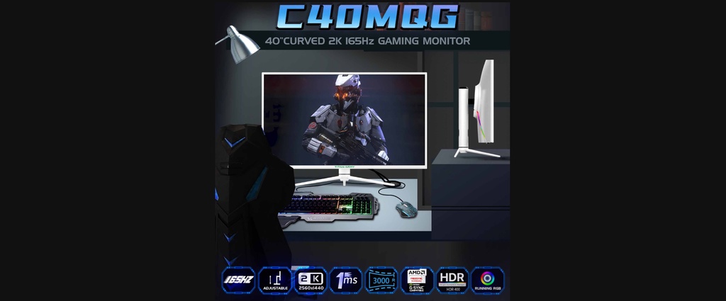 Titan Army 40inch Curved 165hz 2K 1ms Gaming Monitor (C40MQG) | Shopee ...