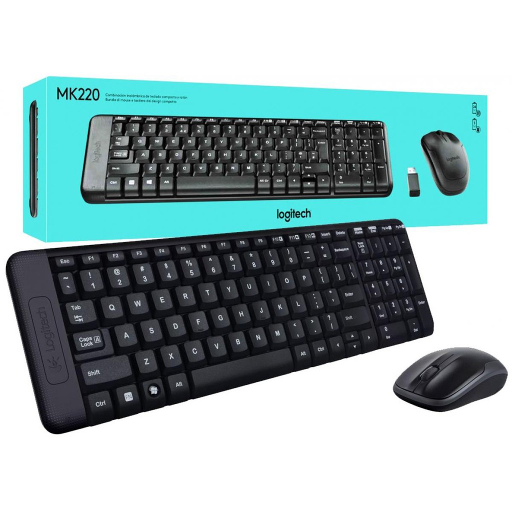 LOGITECH WIRELESS KEYBOARD AND MOUSE COMBO MK220 | Shopee Malaysia