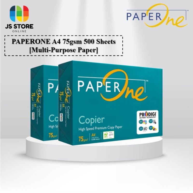 [READY STOCK] Paper One A4 Paper 70gsm / 75gsm / 80gsm 500's /PAPER ONE