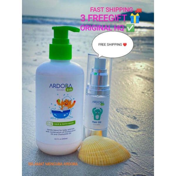 Ardora Hair Oil / Ardora Hair & Bathwash Original HQ/Detangle Spray