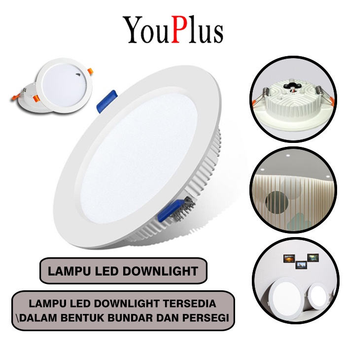 Youplus DOWNLIGHT INBOW / IB SQUARE AND ROUND 8 / 16 / 24 WATT ...