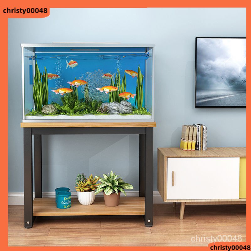 Fish Tank Rack Household Living Room Floor-Standing Iron Aquarium Base ...