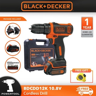 BLACK DECKER BDCDD12K 10.8V Cordless Drill Driver BDCDD12