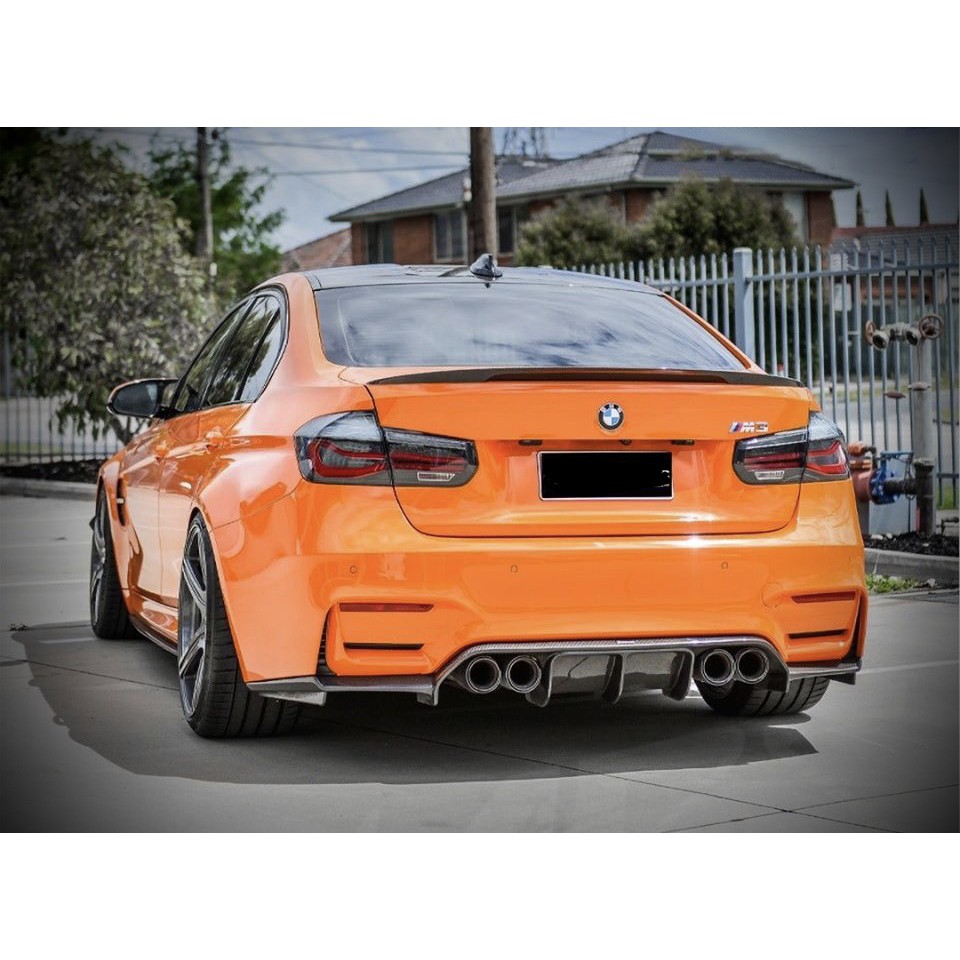 BMW F30 M3 Vorsteiner rear carbon fiber diffuser skirt lip 2013 2014 2015 2016 2017 2018 spoiler