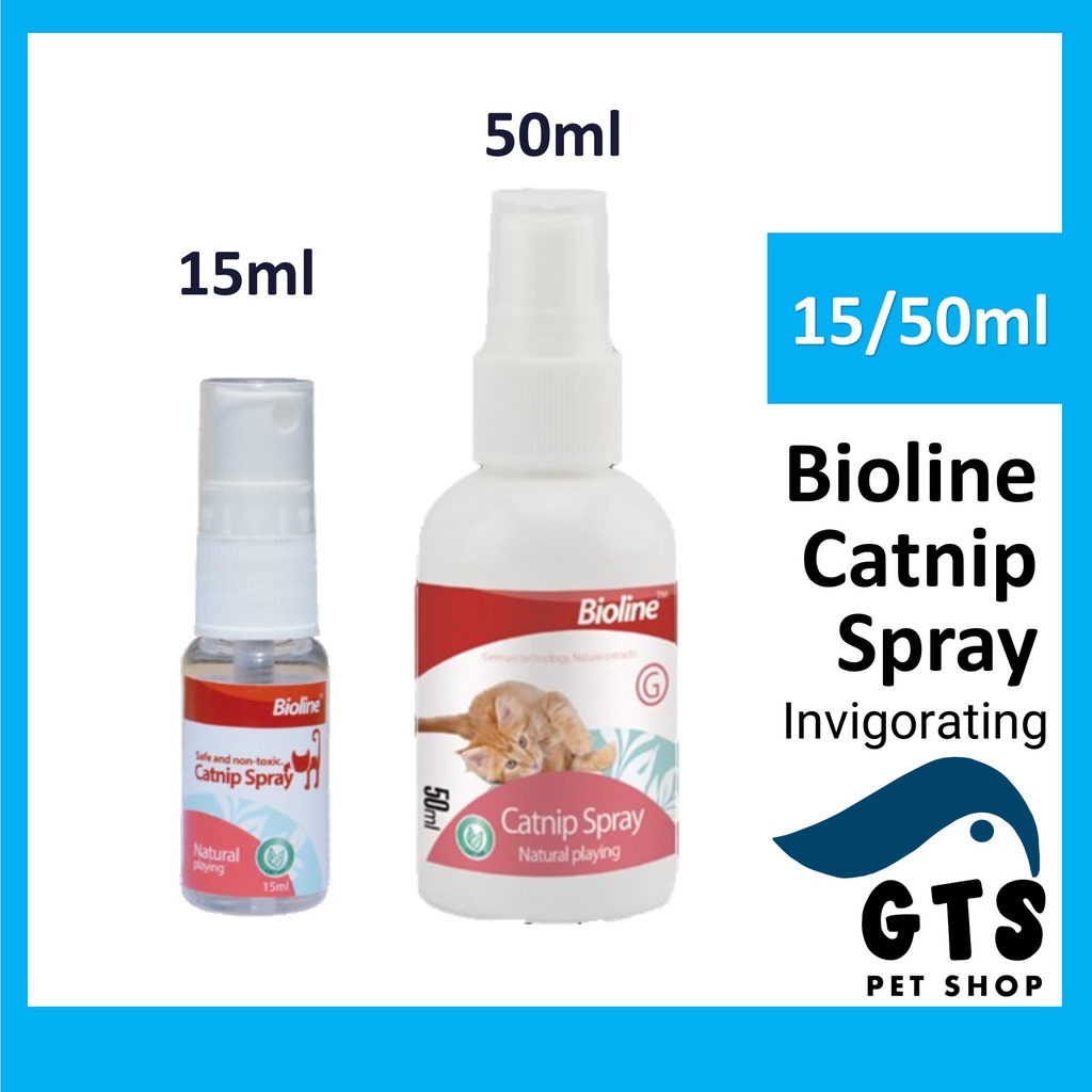 Bioline Catnip Spray 15ml / 50ml Ubat Penenang Kucing Dadah Kucing