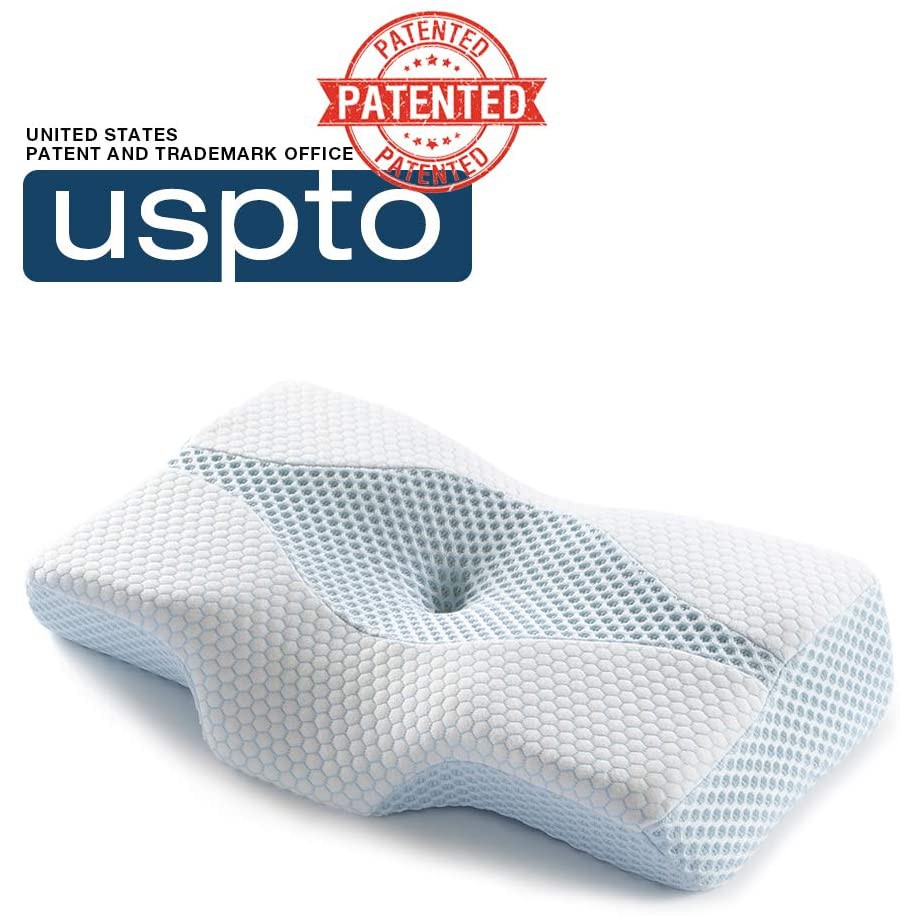 Mkicesky Neck Support Memory Foam Cervical Pillow, Side Sleeper Contour