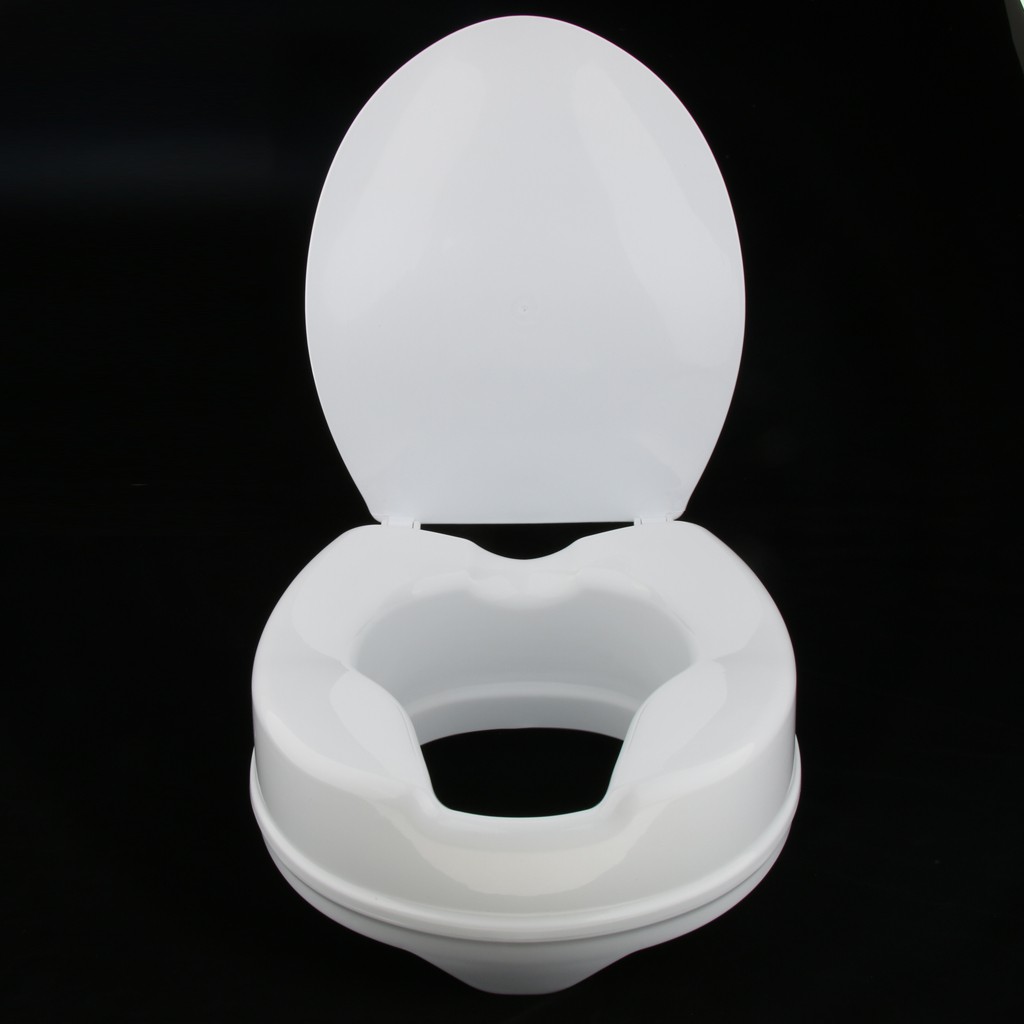 [MEGIDEALMY] Megideal Toilet Seat Riser Raised Chair Elongated Lifter