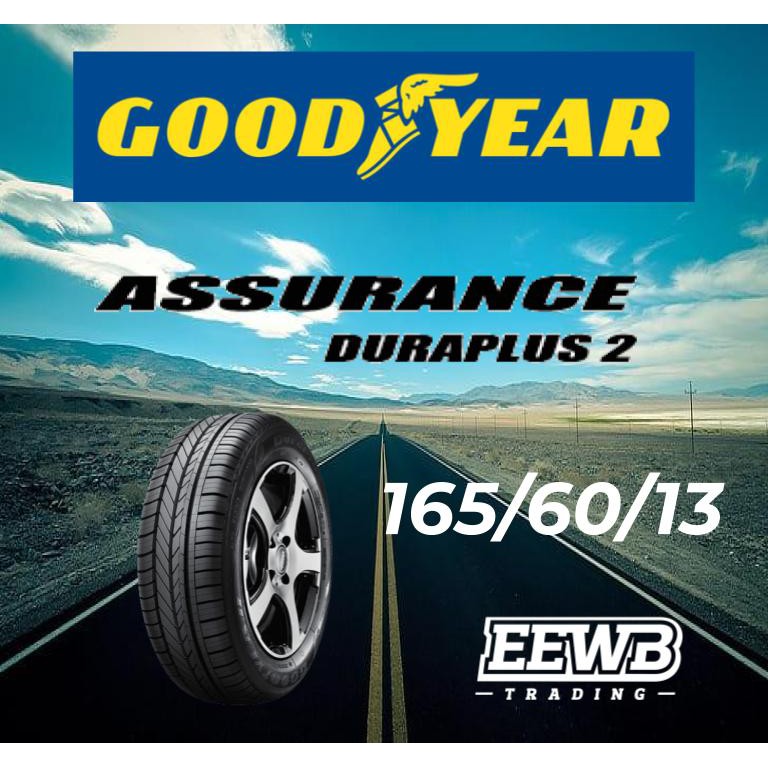 POSTAGE 165 60 13 GOODYEAR ASSURANCE DURAPLUS 2 NEW CAR TIRES