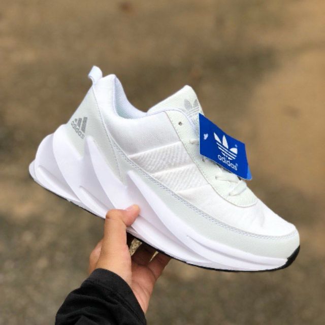 Reparatie mogelijk salade oosters ADIDAS SHARK 🦈 ALL WHITE | Shopee Malaysia