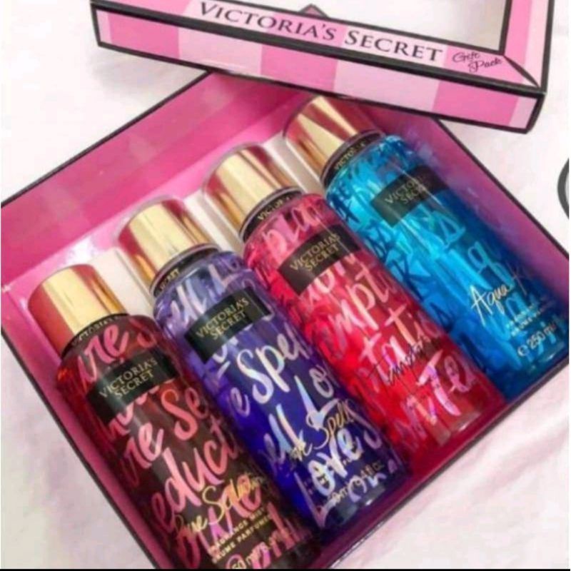 Original Victoria@Secret 4in1 Gift Box Set With Free Paper BAG | Shopee ...