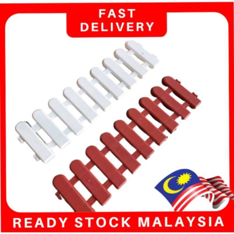 PAGAR PLASTIK UNTUK HIASAN TAMAN TADIKA SEKOLAH RUMAH DAN PEJABAT READY