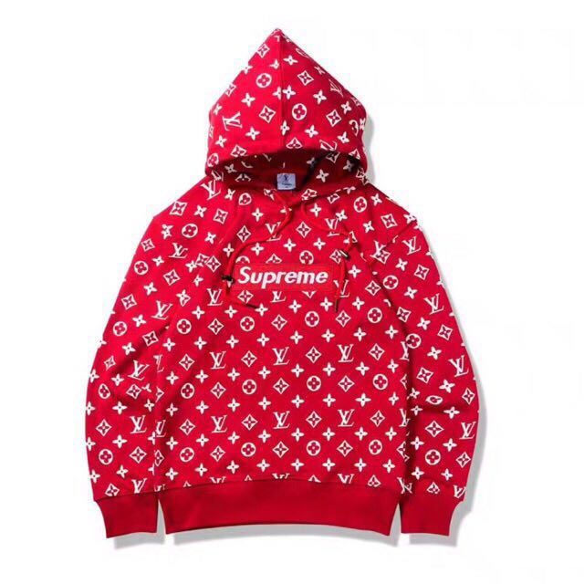 Louis Vuitton X Supreme hoodie, Men's Fashion, Coats, Jackets and Outerwear  on Carousell