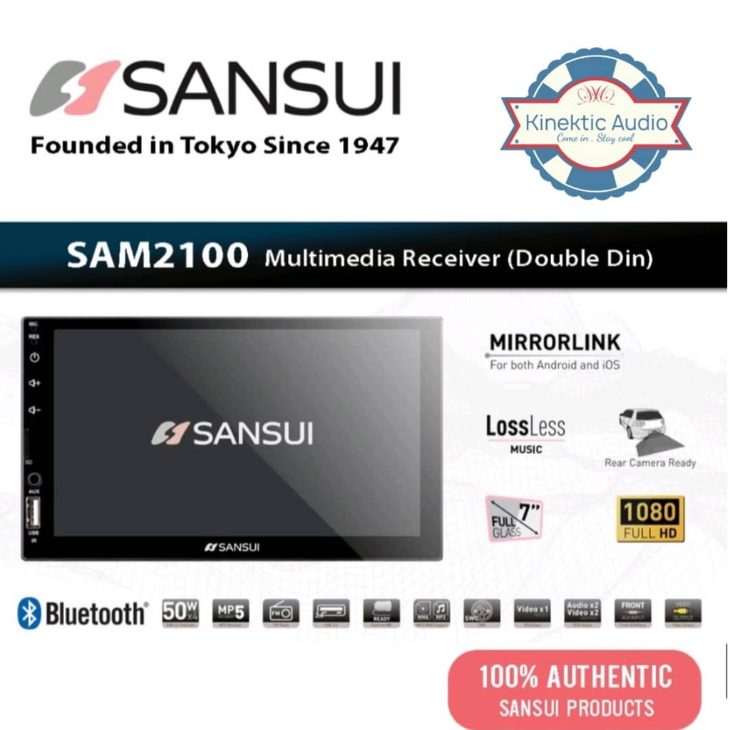 Sansui Sam Nakamichi Nam Double Din Car Cd Dvd Mp Player