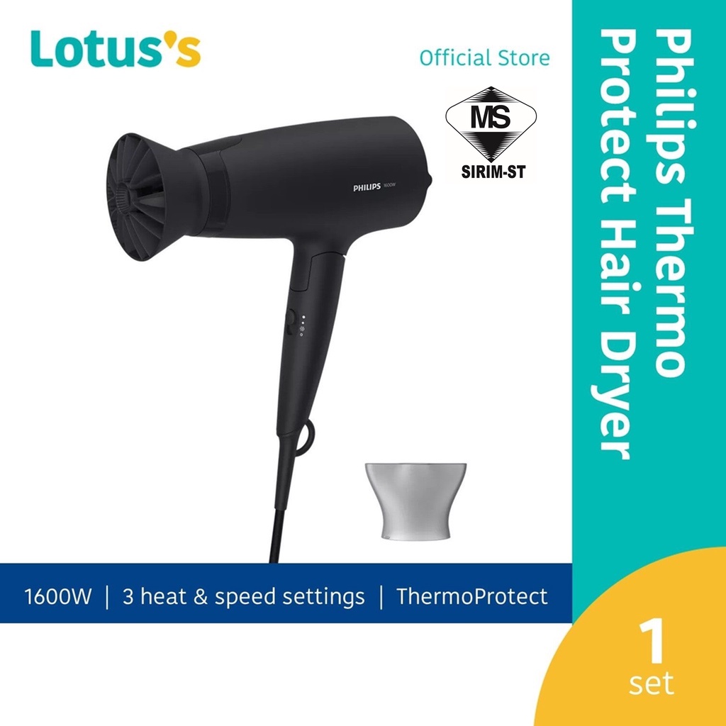 Philips hair dryer clearance 1600w