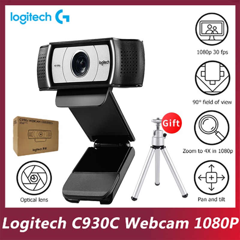 LOGITECH C930C BUSINESS WEBCAM HD 1080P Ultra Wide Angle and 4 Times