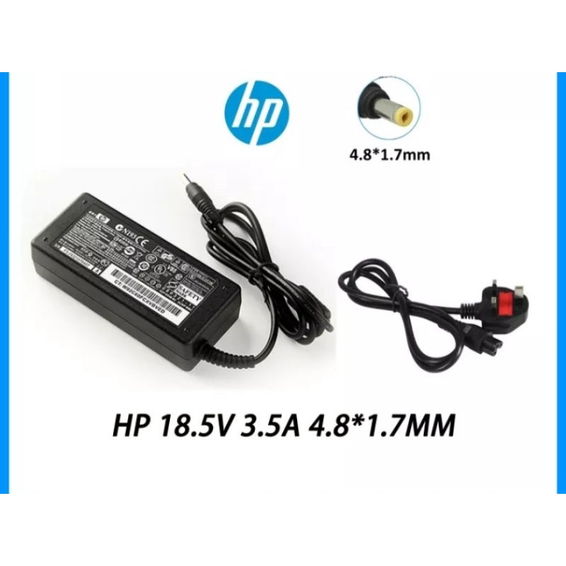 Hp 18.5V 3.5A (65w) 4.8*1.7mm Laptops and Pc Charger Adopter | Shopee ...