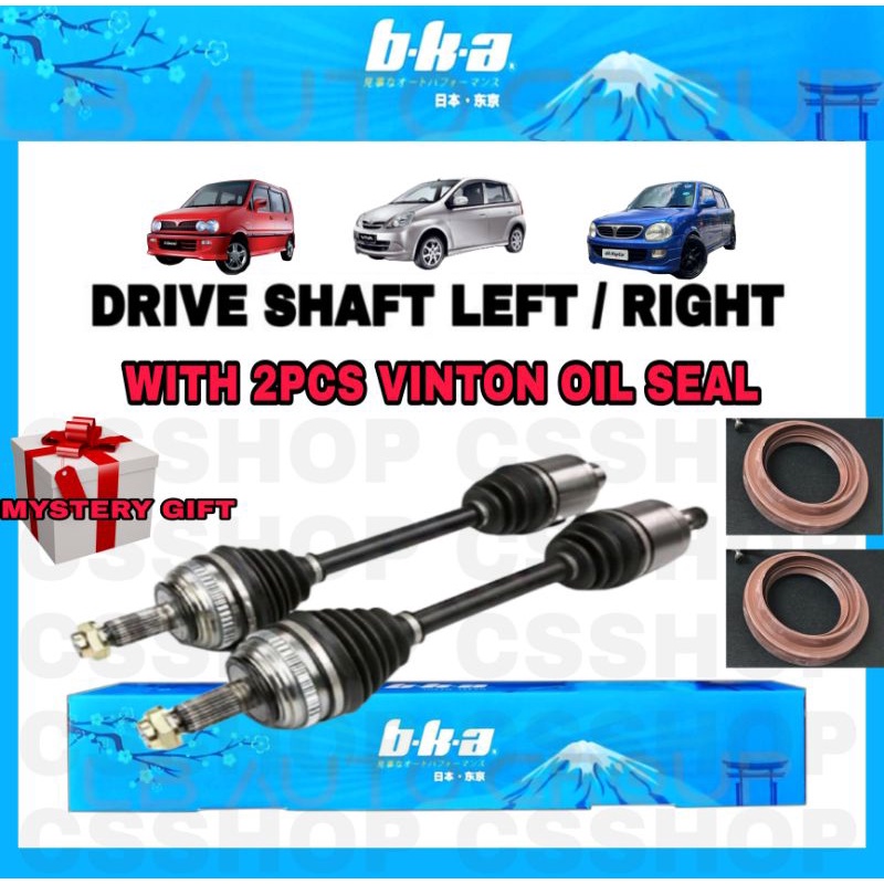 BKA PERODUA KELISA KENARI VIVA , VIVA ELITE DRIVE SHAFT RIGHT / LEFT