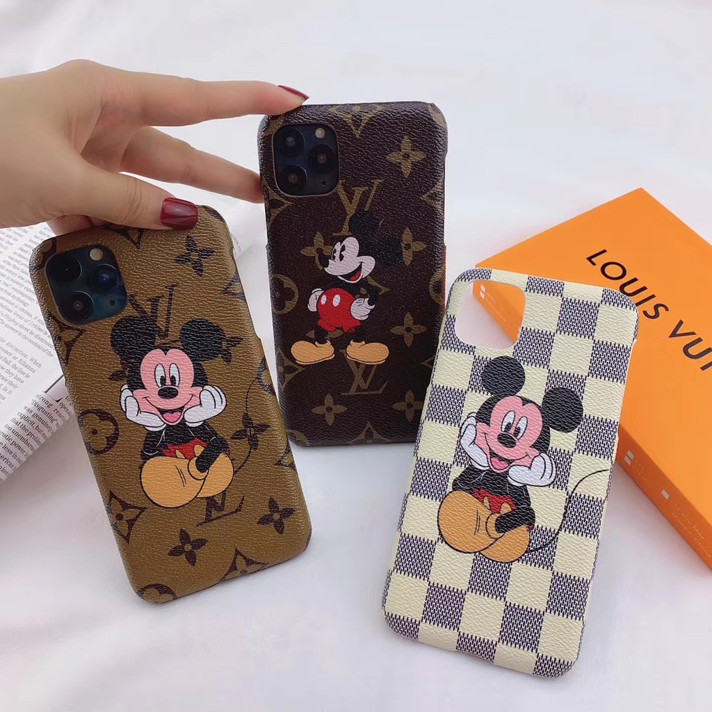 louis vuitton x Mickey iphone 11 case cover iphone xr case blue