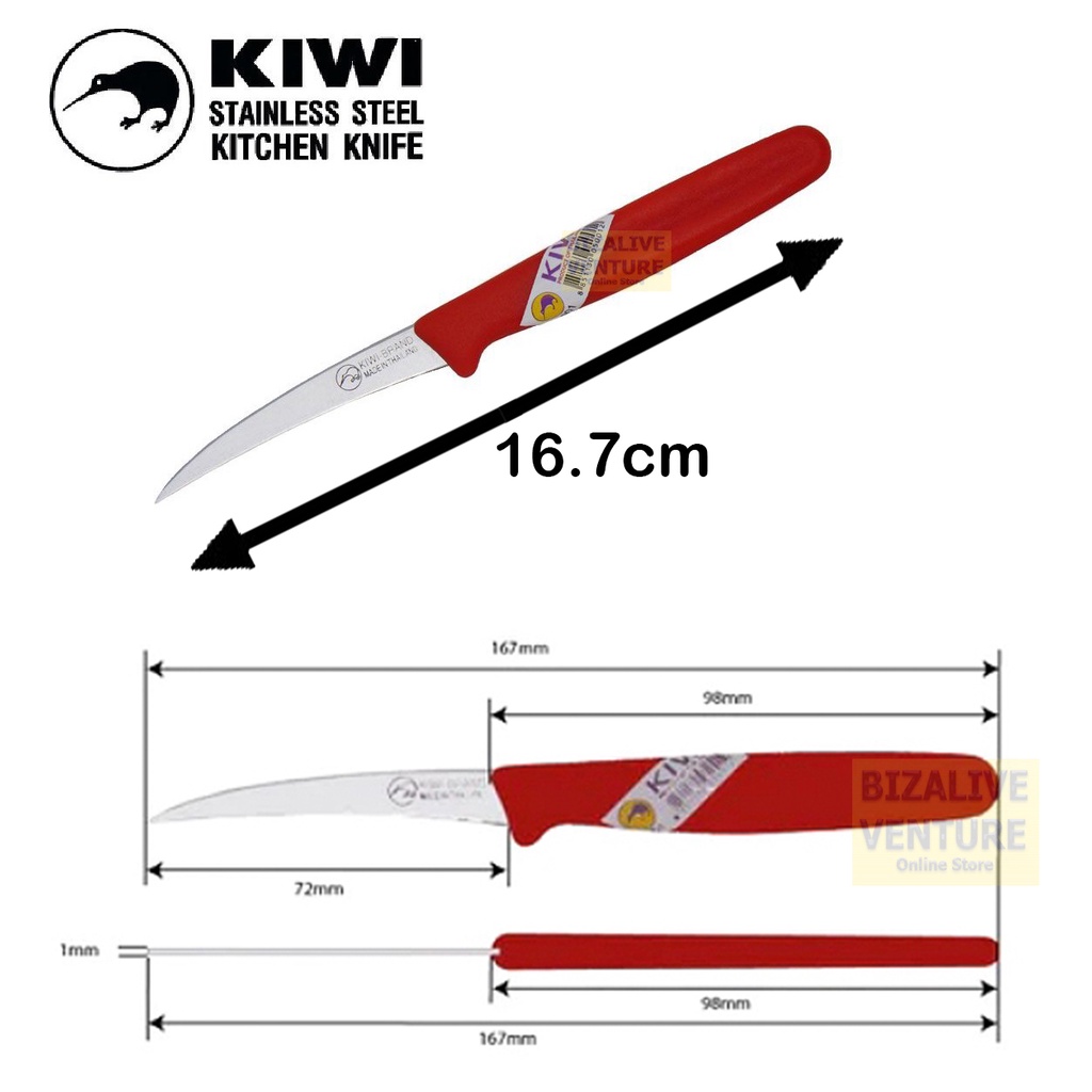 Kiwi Plastic Handle Carving Knife Fruit Carving Knife Deseeding